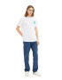 TOM TAILOR DENIM Tricou albastru deschis / verde jad / alb - Pled.ro