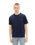 TOM TAILOR DENIM Tricou bleumarin / alb - Pled.ro