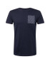 TOM TAILOR DENIM Tricou bleumarin / alb - Pled.ro