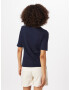 TOM TAILOR DENIM Tricou bleumarin / alb - Pled.ro