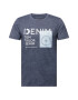 TOM TAILOR DENIM Tricou bleumarin / albastru deschis / alb - Pled.ro