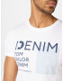 TOM TAILOR DENIM Tricou bleumarin / opal / alb - Pled.ro