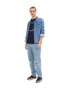 TOM TAILOR DENIM Tricou bleumarin / verde / alb - Pled.ro