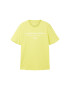 TOM TAILOR DENIM Tricou galben citron / alb - Pled.ro