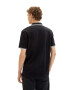 TOM TAILOR DENIM Tricou negru / alb - Pled.ro