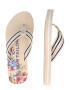 TOM TAILOR Flip-flops bej / bleumarin / alb - Pled.ro