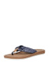 TOM TAILOR Flip-flops bleumarin / argintiu - Pled.ro