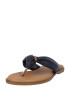 TOM TAILOR Flip-flops bleumarin / maro coniac - Pled.ro