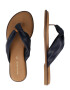 TOM TAILOR Flip-flops bleumarin / maro coniac - Pled.ro