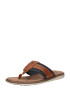 TOM TAILOR Flip-flops bleumarin / maro coniac - Pled.ro