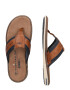 TOM TAILOR Flip-flops bleumarin / maro coniac - Pled.ro