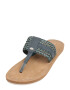 TOM TAILOR Flip-flops cyan / albastru porumbel / argintiu - Pled.ro