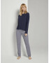 TOM TAILOR Pijama bleumarin / alb - Pled.ro