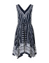 TOM TAILOR Rochie bleumarin / alb - Pled.ro