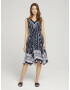 TOM TAILOR Rochie bleumarin / alb - Pled.ro