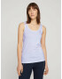 TOM TAILOR Top bleumarin / alb - Pled.ro