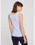 TOM TAILOR Top bleumarin / alb - Pled.ro