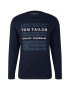 TOM TAILOR Tricou albastru / albastru noapte / alb - Pled.ro