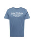 TOM TAILOR Tricou albastru fumuriu / alb - Pled.ro