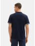 TOM TAILOR Tricou albastru marin / alb - Pled.ro