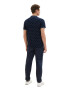 TOM TAILOR Tricou albastru noapte / albastru deschis / alb - Pled.ro