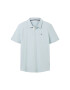 TOM TAILOR Tricou albastru pastel / gri / alb murdar - Pled.ro