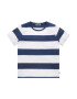 TOM TAILOR Tricou bej / albastru marin / albastru deschis / alb - Pled.ro