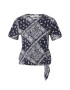 TOM TAILOR Tricou bleumarin / alb - Pled.ro