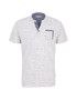 TOM TAILOR Tricou bleumarin / alb - Pled.ro