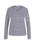 TOM TAILOR Tricou bleumarin / alb - Pled.ro