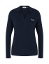 TOM TAILOR Tricou bleumarin / alb - Pled.ro