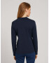 TOM TAILOR Tricou bleumarin / alb - Pled.ro