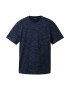 TOM TAILOR Tricou bleumarin / alb - Pled.ro