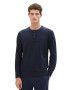 TOM TAILOR Tricou bleumarin / alb - Pled.ro