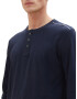 TOM TAILOR Tricou bleumarin / alb - Pled.ro