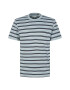 TOM TAILOR Tricou bleumarin / albastru deschis / alb - Pled.ro