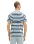 TOM TAILOR Tricou bleumarin / albastru deschis / alb - Pled.ro