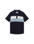 TOM TAILOR Tricou bleumarin / albastru fumuriu / alb - Pled.ro