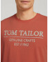 TOM TAILOR Tricou gri deschis / portocaliu închis - Pled.ro