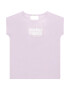 TOM TAILOR Tricou mov pastel / alb - Pled.ro