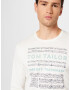 TOM TAILOR Tricou turcoaz / gri bazalt / alb murdar - Pled.ro