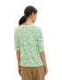 TOM TAILOR Tricou verde deschis / alb - Pled.ro