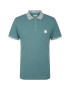 TOM TAILOR Tricou verde petrol / alb - Pled.ro