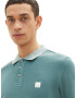 TOM TAILOR Tricou verde petrol / alb - Pled.ro