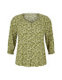 Tom Tailor Women + Bluză crem / verde deschis - Pled.ro