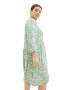 Tom Tailor Women + Rochie tip bluză verde deschis / alb - Pled.ro