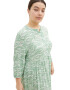 Tom Tailor Women + Rochie tip bluză verde deschis / alb - Pled.ro