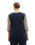 Tom Tailor Women + Tricou bleumarin / turcoaz / gri deschis / corai - Pled.ro