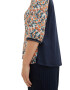 Tom Tailor Women + Tricou bleumarin / turcoaz / gri deschis / corai - Pled.ro