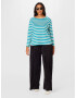 Tom Tailor Women + Tricou turcoaz / cyan / alb - Pled.ro